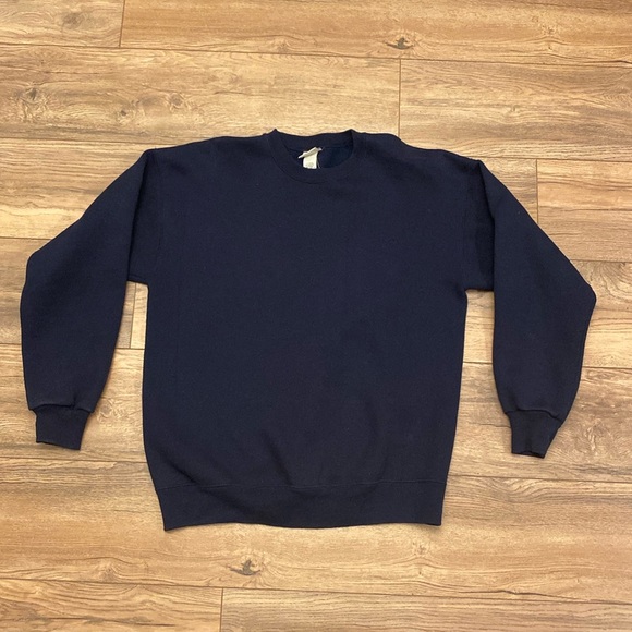 Vintage Other - Vintage 90s Sturdy Sweats Navy Crewneck Sweatshirt Size XL Made in USA